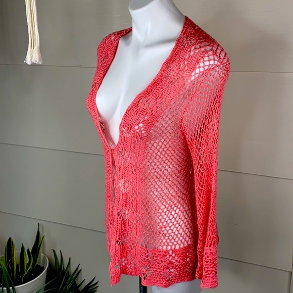 Victoria’s Secret Knit Pink Bell Sleeve Blouse knit - Picture 11 of 13